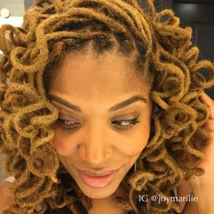 Loc curls Loc Curls Styles, Curled Locs, Wedding Locs, Loc Curls, Curls Styles, Freeform Dreads, Dyed Locs, Loc Appreciation, Dreadlocks Styles