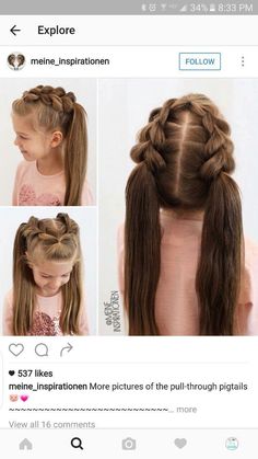 Girls Hairdos, Girl Hairdos, Girly Hairstyles, Girl Hair Dos, Toddler Hairstyles, School Hair, Toddler Hairstyles Girl