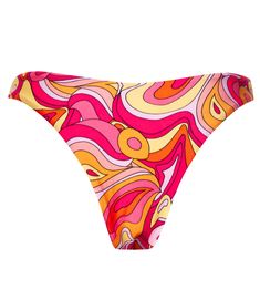 The Dylan Cheeky Bottoms in Calico are our original fan favorite high-thigh cheeky bottoms. Hot tropical colors of pinks, mango, and yellow turn up the sizzle factor. The center dip in the front and back provides just the right amount of coverage while the bare-to-there sides give you the perfect long-legged look. Model wears size Small. Trendy High-cut Leg Swimwear, Vibrant Summer Swim Bottoms, Vibrant Summer Swimming Bottoms, Vibrant Fitted Bottoms For Poolside, Vibrant Fitted Poolside Bottoms, Trendy High-cut Leg Swimwear For Spring, Pink Summer Pool Bottoms, Pink Bottoms For Pool And Summer, Multicolor Summer Bottoms For Pool