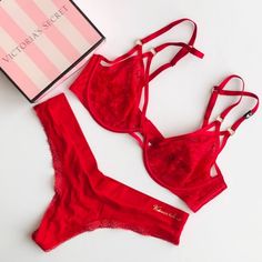 Victoria's Secret Very Sexy Double Strap Bra And Undies Bright Red Perfect For Valentine's Day!! Tags On Bra, But Undies Don't Have Tags, Still Both Are In Brand New Condition!! Bra Is 38c/36dd Undies Are Size Xl Will Fit Like A M/L/Xl Super Stretchy And Goes Back In Place Once Removed Questions? Leave A Comment Below! Red Lingerie, Red Outfit, Bra Straps, Bright Red, Lingerie Set, Women's Intimates, Victoria’s Secret, Valentine's Day, Victoria's Secret