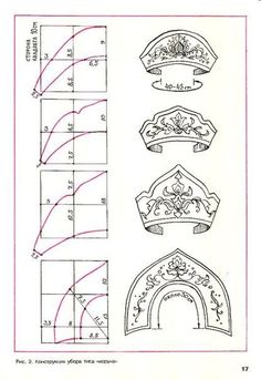 the diagram shows how to draw different shapes and sizes for an arch, which has been drawn