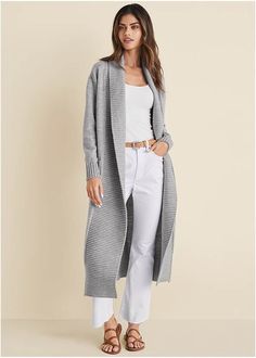 Cardigan Duster Duster Sweaters, Sweater Duster, Duster Cardigan, Happy We, Online Fashion Stores, Womens Cardigan, Grey Sweater, Be Happy, Fashion Store