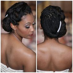 Côté African American Braided Hairstyles, Cute Everyday Hairstyles, 2017 Hair Trends, Natural Hair Twists, Peinados Recogidos, Wedding Hair Inspiration, Dreadlock Hairstyles