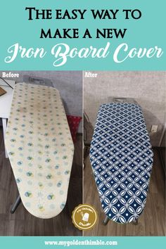 the easy way to make a new iron board cover