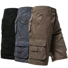 Men's Cargo Shorts Big Size Sports Knee Shorts Classic Short Pants Streetwear Hip Hop Straight Loose Pants, Women's, Size:33, Blue Gender: female.  Age Group: adult. Casual Knee-length Cargo Shorts With Multiple Pockets, Military Style Cargo Shorts With Multiple Pockets, Military Cargo Shorts With Multiple Pockets, Knee Shorts, Military Cargo Shorts With Side Pockets, Pants Streetwear, Streetwear Hip Hop, Military Cargo Shorts With Multiple Pockets For Outdoor, Cargo Shorts Men