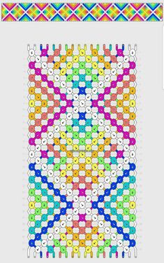 an image of a cross stitch pattern that looks like it has been made with different colors