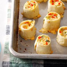 some food is sitting on a pan and ready to be eaten