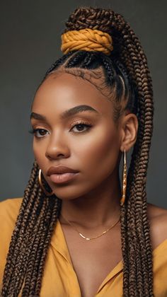 hairstyles to do with goddess box braids Matron Of Honour, Textured Waves, Grow Out, Step Guide, Braided Hairstyles, To Grow