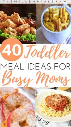 40 toddler meal ideas for busy moms