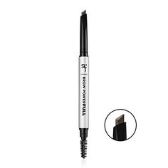 Brow PowerFULL is your best-selling Brow Power Pencil—now with a triangular tip for bold definition and volume! The Universal Taupe shade adjusts to all hair colors—even gray—based on application pressure, while the budge-proof formula adheres to skin for long-lasting results. IT Cosmetics partners with plastic surgeons and dermatologists to develop skin-loving solutions and clinically tested formulas. Universal Defining Eyebrow Pencil | IT Cosmetics Brow Powerful Eyebrow Pencil | Shade: Univers All Hair Colors, Bold Eyebrows, Full Eyebrows, Lighter Hair, Thick Brows, Eyebrow Liner, Bold Brows, Brow Color, Pencil Shading