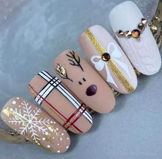 Christmas Nail Sets, Christmas Sweater Nails, Nails Training, Holloween Nails, Pretty Toe Nails, Sassy Nails