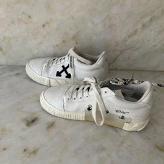 Designer Off-White Sneakers. Gently Worn Twice. Size 37. Unique Marble Tag. Off White Sneakers, Unique Marble, Off White Shoes, White Sneakers, Mens Shoes Sneakers, Men's Shoes, Shoes Sneakers, Color White, Marble