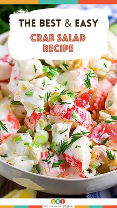 the best and easy crab salad recipe