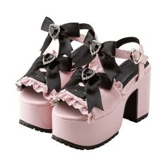 Chunky Platform Shoes, Kawaii Shoes, Fancy Shoes, Girly Shoes, Aesthetic Shoes