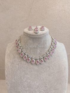 Silver and crystal necklace , tikka and earrings set. Necklaces adjustable to fit. Includes lightweight  1 inch length Earrings and small elegant tikka. Ready to ship with gift box. Dress Jewelry, Crystal Necklace, Earring Set, Light Pink, Wedding Jewelry, Jewelry Earrings, Accessory Gift, Electronic Accessories, Crystals