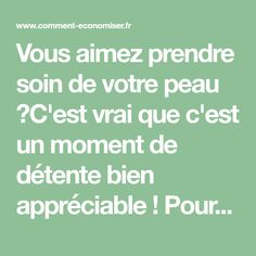 Vous aimez prendre soin de votre peau ?C'est vrai que c'est un moment de détente bien appréciable ! Pourtant, chez une esthéticienne, cela peut vite coûter cher... Heureusement, il existe une méthode simple pour nettoyer votre peau en profondeur au naturel sans passer par une esthéticienne. Avec cette recette maison, vous allez retrouver une belle peau lumineuse en un rien de temps. Regardez : Étape 1 : faites un bain de vapeur Body Care