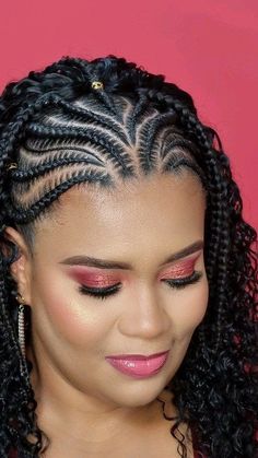 Cornrows With Box Braids, Cornrows Braids For Black Women, Natural Braided Hairstyles, Braid Trends, Beauty Space, Dry And Damaged Hair