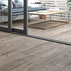 Vancouver Natural Wood Look Porcelain Flooring Woodlike Tile Floors, Outdoor Porcelain Tile Patio, Adu Inspiration, Marble Bathroom Tiles, Sunroom Flooring, Brown Tile Bathroom, Sunshine Room, Wood Grain Tile