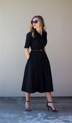 How To Wear Belts, Sukienki Maksi, Best Casual Dresses, Wear Black Dresses, Graduation Style, Mode Vintage, Inspired Outfits, Work Clothes