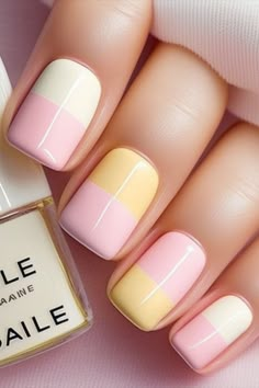 Minimal Nails Art, Weak Nails, Pretty Nail Art Designs, Nice Nails, Manicure Y Pedicure, Funky Nails