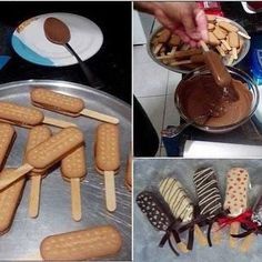 there are pictures of different types of food being made