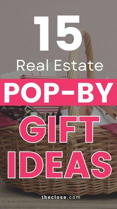 15 Clever Real Estate Pop-by Ideas to Get More Referrals Real Estate Pop By Ideas, Pop By Ideas, Business Check, Real Estate, Gift Ideas, Marketing, Gifts