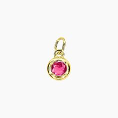 This Brilliant Cubic Zirconia Charm is inspired by the concept of birthstones, precious stones that correspond to different birth months. This 14k gold-plated design features a single, brilliantly cut crystal in a sparkling diamond-faceted style. A great gift for a friend or loved one, this pendant is a chic choice for every day, you can order other birthstones for even more customization. Also available in Silver *Birthstone Charm only - chain not included. PRODUCT DETAILS Pendant Diameter: 1/4 Sparkling Diamond, Gift For A Friend, Solid Gold Jewelry, Birthstone Charms, Sparkle Diamonds, Precious Stones, Birthstone, Design Features, Solid Gold