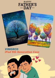 Vimorco iPad 9th Generation Case 2021, iPad 8th Generation Case 2020 for 10.2 Inch iPad Case, iPad 7th Generation Case 2019 Auto Sleep/Wake, iPad Cover 9th Generation Multi-Angle View, Starry Sky Tree Ipad 8th Generation, Ipad 7th Generation, Sky Tree, Happy Father's Day, Starry Sky