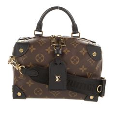 From 2020 Collection Shoulder Bag Monogram Small Bag, Brass Hardware, Single Adjustable Shoulder Stapp Width 7.5” Deep 3” Shoulder Strap Drop 19.5” Handle Drop 2” Brass Hardware, Small Bag, Louis Vuitton Monogram, Mini Bag, Louis Vuitton Bag, Black And Brown, Shoulder Strap, Bag Lady, Louis Vuitton