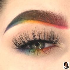 Makijaż Sugar Skull, Koleksi Makeup, Video Makeup, Dance Makeup, Cute Eye Makeup, Pride Makeup, Rainbow Makeup