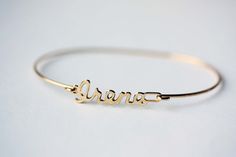 Name Bracelet - Irene Vintage Gold Personalized Bracelets, Vintage Personalized Gold Charm Bracelet, Personalized Vintage Gold Bracelets, Personalized Vintage Gold Charm Bracelet, Retro Gold Bangle As Gift, Vintage Personalized Bracelets For Gifts, Retro Gold Bangle As A Gift, Retro Gold Bangle For Gift, Retro Gold Bracelets As Gift