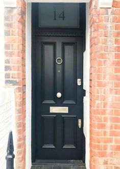 Record Shelves, Victorian Flat, Communal Area, Black Front Door, Cottage Front Doors, Yellow Front Doors