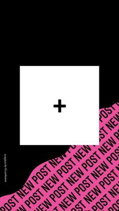 a black and pink poster with the letter t on it