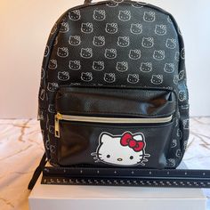 Nwt Hello Kitty Small Backpack Sanrio Backpack, Sanrio Bags, Hello Kitty Backpack, 90s Bag, Kitty Backpack, Sanrio Bag, Fluffy Bag, White Backpack, Plush Backpack