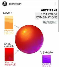 an orange and purple color scheme with the words artips 1 best color combinations