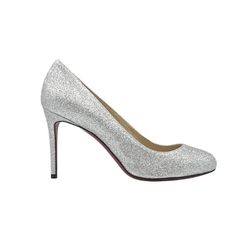 New In Box Christian Louboutin Fifi 85 Silver Glitter Round Toe Slim Heel Pump Eu37 High (3-3.9 In) Heel Height. Round Toe. Slim Heel. Evening Wedding Shoes With Glitter And Round Toe, Luxury Sequined Heels For Wedding, Sparkling Almond Toe Heels For Evening, Formal Wedding Shoes With Sequins And Round Toe, Formal Wedding Shoes With Glitter, Glitter Fitted Wedding Shoes For Formal Occasions, Fitted Glitter Wedding Shoes For Formal Occasions, Formal Fitted Glitter Wedding Shoes, Glamorous Glitter Heels With Almond Toe