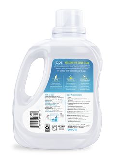 a gallon of eco liquid on a white background