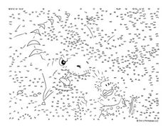 an animal and its surroundings dot to dot