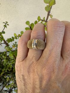 14k Gold and gorgeous sets diamonds 2 mm French pave set Bombe Ring. 11.15Gr Weight Solid 14k Gold 80 VS Diamonds CARAT 0.5CT Heirloom 14k Gold Ring With Pave Setting, 14k Diamond Rings For Anniversary, Elegant Diamond Ring Stamped 14k, Elegant 14k Stamped Diamond Ring, Heirloom Style Rings With Pave Setting For Anniversary, Fine Jewelry Diamond Ring Stamped 14k, Diamond Promise Ring Stamped 14k, Diamond White Cubic Zirconia Ring Stamped 14k, 14k Diamond Promise Ring