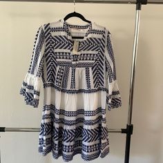 This Flowy Dress Features Embroidered Fabric (Not Printed!) With Bell Sleeves. Runs Smaller. More Like A Medium. Perfect For Vacation, A Cruise, Graduation, Or A Girl Luncheon! Brand New With Tags. All Reasonable Offers Considered. Girls Luncheon, Embroidered Tunic, Embroidered Fabric, Fit N Flare Dress, Flowy Dress, Fit & Flare, Flare Dress, Trending Accessories, Jean Coat