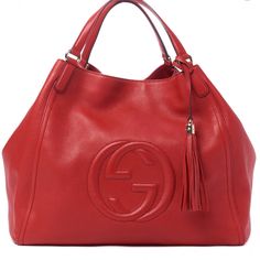 Beautiful Gucci Double Shoulder Soho Bag In Vibrant Red. In Excellent Conditionno Scuffs. Calfskin Leather. Soft Gold Hardware. No Signs Of Wear Or Tear! I Took Excellent Care Of This Bag Throughout The Years! Hard To Let Her Go! Will Ship With Original Dustbag. Open To Offers..No Trades! Original Price $2090 Base Length: 16.75 In Height: 15 In Width: 8.5 In Drop: 5.75 In Gucci Dionysus Black, Gucci Leather Hobo Bag With Gold-tone Hardware, Gucci Shoulder Bag With Gold-tone Hardware And Double Handle, Gucci Red Shoulder Bag With Gold-tone Hardware, Red Shoulder Bag With Gold-tone Hardware And Double Handle, Luxury Red Shoulder Bag With Gold-tone Hardware, Nike Pegasus, Nike Air Max For Women, Gucci Shoulder Bag