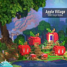 an apple village is shown in this screenshot