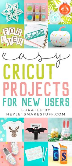 the cover of an easy cricut project for new users