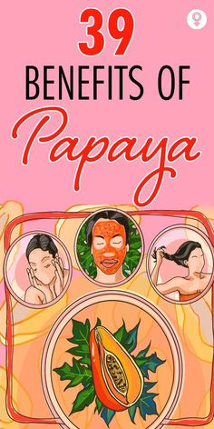 the cover of 39 benefits of papaya