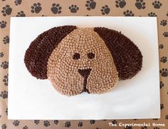 a dog made out of crochet on top of a paper towel