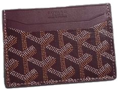 Designer Beige Card Holder With Card Slots, Designer Brown Card Holder As Gift, Designer Brown Card Holder For Gift, Designer Brown Card Holder For Everyday, Designer Brown Card Holder For Daily Use, Luxury Brown Card Holder For Daily Use, Goyard Card Holder, Royal Families, Card Bag