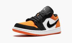 The Air Jordan 1 Low “Shattered Backboard” is the low top version of the extremely popular high-top colorway. The Air Jordan 1 “Shattered Backboard” is inspired by an overseas exhibition game Michael Jordan participated in during his rookie 1985 season. During the game, Jordan famously broke the glass of the backboard after a dunk. One of the most sought after non-original Air Jordan 1 models ever, the “Shattered Backboard” returns, this time in low top form. In line with the high-top, the ... Jordan 1 Shattered Backboard, Jordan 1 Low White, Original Air Jordans, Shattered Backboard, Nike Dunk High, Nike Air Jordan 1, Air Jordan 1 Low, Kids Jordans, Jordan 1 Low