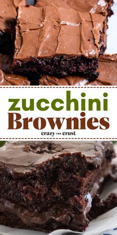 One of the best zucchini recipes ever! This zucchini baked good features homemade brownies. Topped with chocolate frosting, these easy zucchini brownies are so addicting! Save this easy dessert idea! Zucchini Desserts, Chocolate Zucchini Brownies, Zucchini Recipes Dessert, Zucchini Brownies, Easy Zucchini, Zucchini Bread Recipes, Chocolate Zucchini, Brownies Recipe, Yummy Sweets