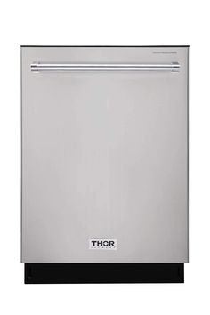 a stainless steel dishwasher with the word thor on it