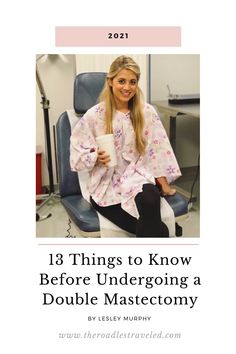 As I’m living and breathing mastectomy recovery, I put together some tips that will help you or a loved one recover easier as similar journeys unfold. Here are 13 things to know before undergoing a double mastectomy! Did you know it's National Women's Health Week? Check out my most-read women's health blog posts on The Road Les Traveled. Previvor | BRCA gene | Mastectomy | Women's health | womens health tips | best vitamins for women | breast cancer | Lesley Murphy | Mastectomy Recovery Tips, Prophylactic Bilateral Mastectomy, Double Mastectomy Recovery, Pre Mastectomy Photo Shoot, Post Mastectomy Tattoo, Double Mastectomy Care Package, Previvor Brca, Post Mastectomy Clothing, Post Mastectomy Fashion